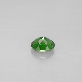 0.37캐럿 천연 그린 크롬 투르말린, 타원형 컷, 4.9×4.1 mm, VVS-VS