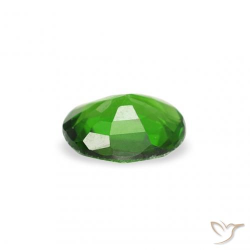 0.18캐럿 천연 Medium Dark-Green 크롬 투르말린, 타원형, VS