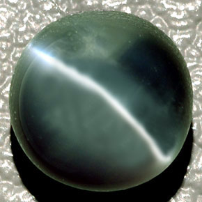 4.08캐럿 천연 그린 Chrysoberyl Cat's Eye, 타원형 컷, 8.2×8.2 mm, 투명한