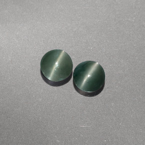 캐럿 천연 그린 Chrysoberyl Cat's Eye 보석, 투명한, 3.81 mm, 투명/반투명