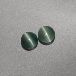 캐럿 천연 그린 Chrysoberyl Cat's Eye 보석, 투명한, 3.81 mm, 투명/반투명