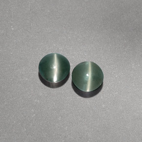 캐럿 천연 그린 Chrysoberyl Cat's Eye 보석, 투명한, 3.81 mm, 투명/반투명