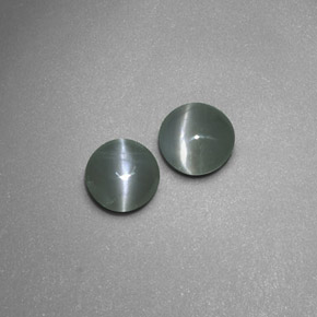 캐럿 천연 그린 Chrysoberyl Cat's Eye 보석, 투명한, 4.07 mm, 투명/반투명