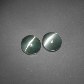 캐럿 천연 그린 Chrysoberyl Cat's Eye 보석, 투명한, 4.49 mm, 투명/반투명