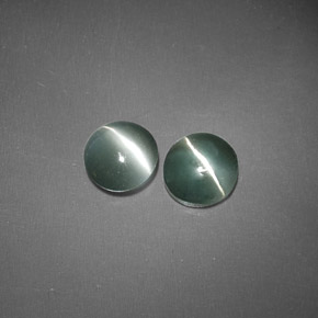 캐럿 천연 그린 Chrysoberyl Cat's Eye 보석, 투명한, 4.49 mm, 투명/반투명