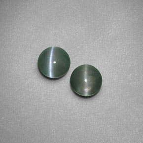 캐럿 천연 그린 Chrysoberyl Cat's Eye 보석, 투명한, 3.91 mm, 투명/반투명