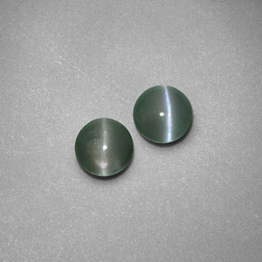 캐럿 천연 그린 Chrysoberyl Cat's Eye 보석, 투명한, 3.91 mm, 투명/반투명