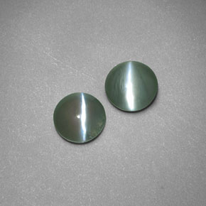 캐럿 천연 그린 Chrysoberyl Cat's Eye 보석, 투명한, 4.40 mm, 투명/반투명