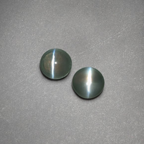 캐럿 천연 그린 Chrysoberyl Cat's Eye 보석, 투명한, 3.94 mm, 투명/반투명