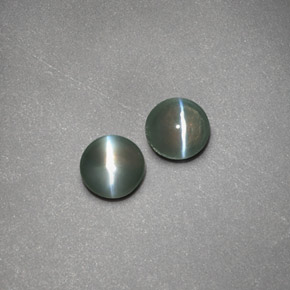캐럿 천연 그린 Chrysoberyl Cat's Eye 보석, 투명한, 3.94 mm, 투명/반투명