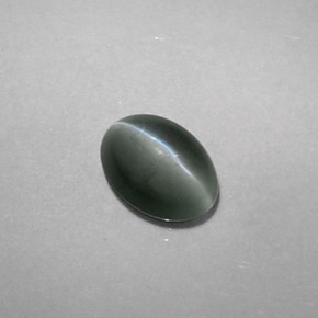 0.75캐럿 천연 그린 Chrysoberyl Cat's Eye, 투명한, 6×4.4 mm, 투명/반투명