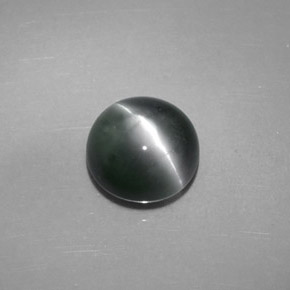 4.08캐럿 천연 그린 Chrysoberyl Cat's Eye, 라운드 컷, 8.20 mm, 불투명체