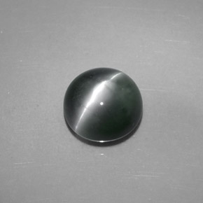 4.08캐럿 천연 그린 Chrysoberyl Cat's Eye, 라운드 컷, 8.20 mm, 불투명체