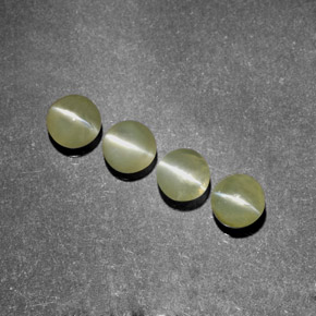 캐럿 천연 노란빛 그린 Chrysoberyl Cat's Eye 보석, 투명한, 3.85 mm, 투명/반투명