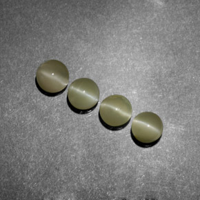 캐럿 천연 골든 그린 크리소베릴 캣츠아이 보석, 투명한, 투명/반투명