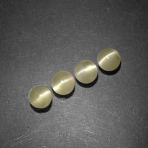 캐럿 천연 골든 Chrysoberyl Cat's Eye 보석, 투명한, 3.99 mm, 투명/반투명