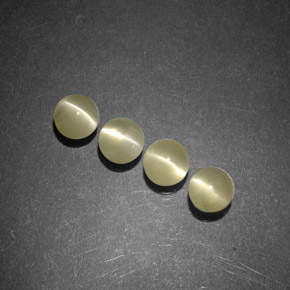 캐럿 천연 골든 Chrysoberyl Cat's Eye 보석, 투명한, 3.99 mm, 투명/반투명