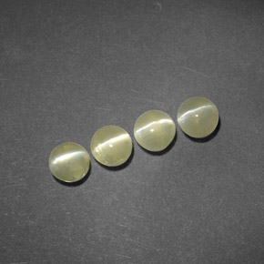 캐럿 천연 골든 그린 Chrysoberyl Cat's Eye 보석, 투명한, 4.04 mm, 투명/반투명