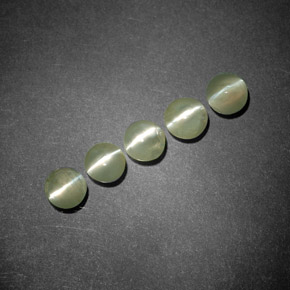 캐럿 천연 골든 그린 크리소베릴 캣츠아이 보석, 투명한, 투명/반투명