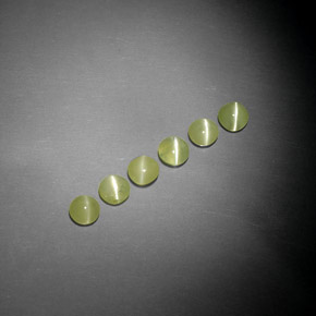 캐럿 천연 황록색 크리소베릴 캣츠아이 보석, 투명한, 투명/반투명