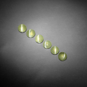 캐럿 천연 황록색 크리소베릴 캣츠아이 보석, 투명한, 투명/반투명