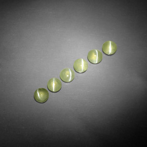 캐럿 천연 황록색 크리소베릴 캣츠아이 보석, 투명한, 투명/반투명