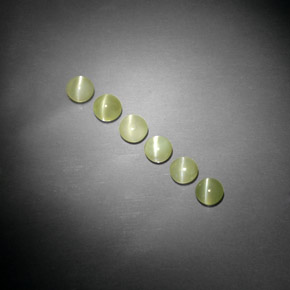 캐럿 천연 노란빛 그린 Chrysoberyl Cat's Eye 보석, 투명한, 3.84 mm, 투명/반투명