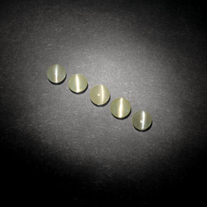 캐럿 천연 황록색 크리소베릴 캣츠아이 보석, 투명한, 투명/반투명