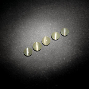 캐럿 천연 황록색 크리소베릴 캣츠아이 보석, 투명한, 투명/반투명