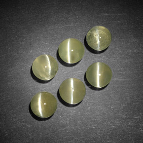 캐럿 천연 골든 Chrysoberyl Cat's Eye 보석, 투명한, 4.14 mm, 투명/반투명