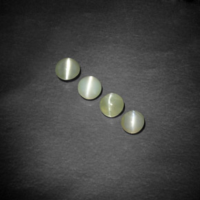 캐럿 천연 황록색 크리소베릴 캣츠아이 보석, 투명한, 투명/반투명