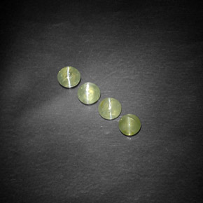 캐럿 천연 노란빛 그린 Chrysoberyl Cat's Eye 보석, 투명한, 3.85 mm, 투명/반투명