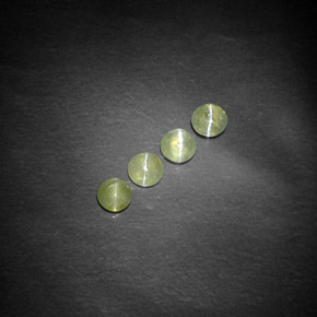 캐럿 천연 노란빛 그린 Chrysoberyl Cat's Eye 보석, 투명한, 3.85 mm, 투명/반투명