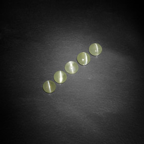 캐럿 천연 황록색 크리소베릴 캣츠아이 보석, 투명한, 투명/반투명