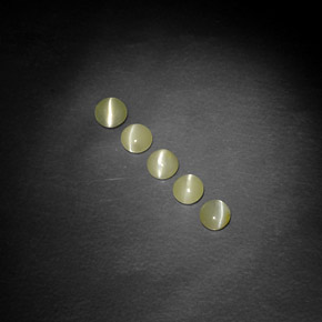 캐럿 천연 황록색 크리소베릴 캣츠아이 보석, 투명한, 투명/반투명