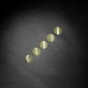 캐럿 천연 황록색 크리소베릴 캣츠아이 보석, 투명한, 투명/반투명