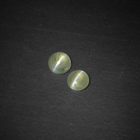 캐럿 천연 노란빛 그린 Chrysoberyl Cat's Eye 보석, 투명한, 3.52 mm, 투명/반투명