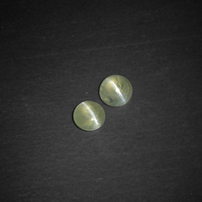 캐럿 천연 노란빛 그린 Chrysoberyl Cat's Eye 보석, 투명한, 3.52 mm, 투명/반투명