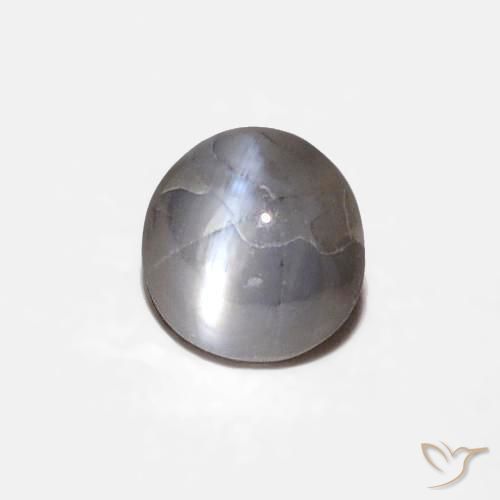0.29캐럿 천연 Medium Dark-Grey 크리소베릴 캣츠아이, 타원형, 불투명체