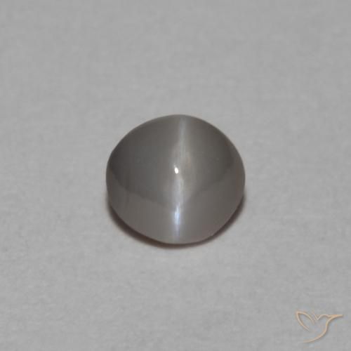 0.22캐럿 천연 회흑색 크리소베릴 캣츠아이, 타원형, 불투명체