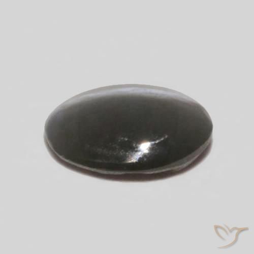 0.25캐럿 천연 미디엄 그레이 크리소베릴 캣츠아이, 타원형, 불투명체