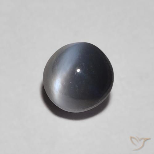 0.47캐럿 천연 미디엄 그레이 크리소베릴 캣츠아이, 타원형, 불투명체