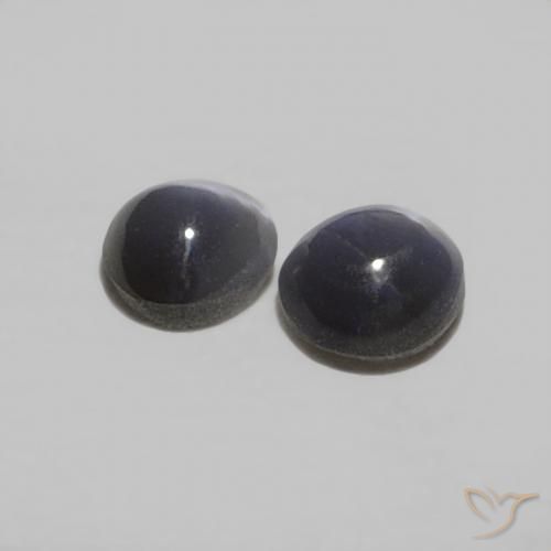 0.38캐럿 천연 짙은 회색 크리소베릴 캣츠아이 보석, 타원형, 불투명체