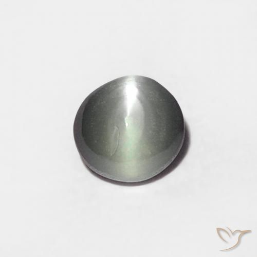 0.21캐럿 천연 은 크리소베릴 캣츠아이, 타원형, 불투명체