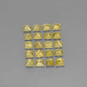 캐럿 천연 레몬 크리소베릴 보석, 스퀘어, 3.2×3.1 mm, VS