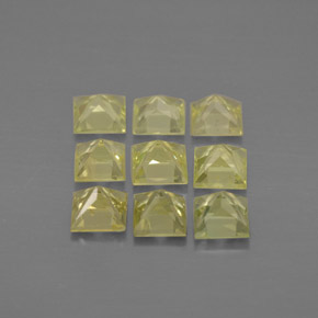 캐럿 천연 레몬 크리소베릴 보석, 스퀘어, 3.5×3.4 mm, VVS-VS