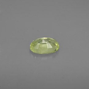 0.54캐럿 천연 라임 크리소베릴, 타원형 컷, 5.9×4 mm, VS