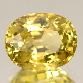2.94캐럿 천연 골든 크리소베릴, 타원형 컷, 9.2×7.2 mm, VVS