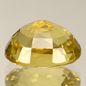 2.94캐럿 천연 골든 크리소베릴, 타원형 컷, 9.2×7.2 mm, VVS
