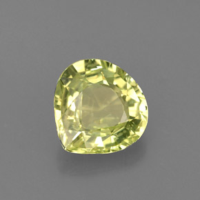 1.41캐럿 천연 라이트 라임 크리소베릴, 배 모양, 7.3×7.2 mm, VVS-VS